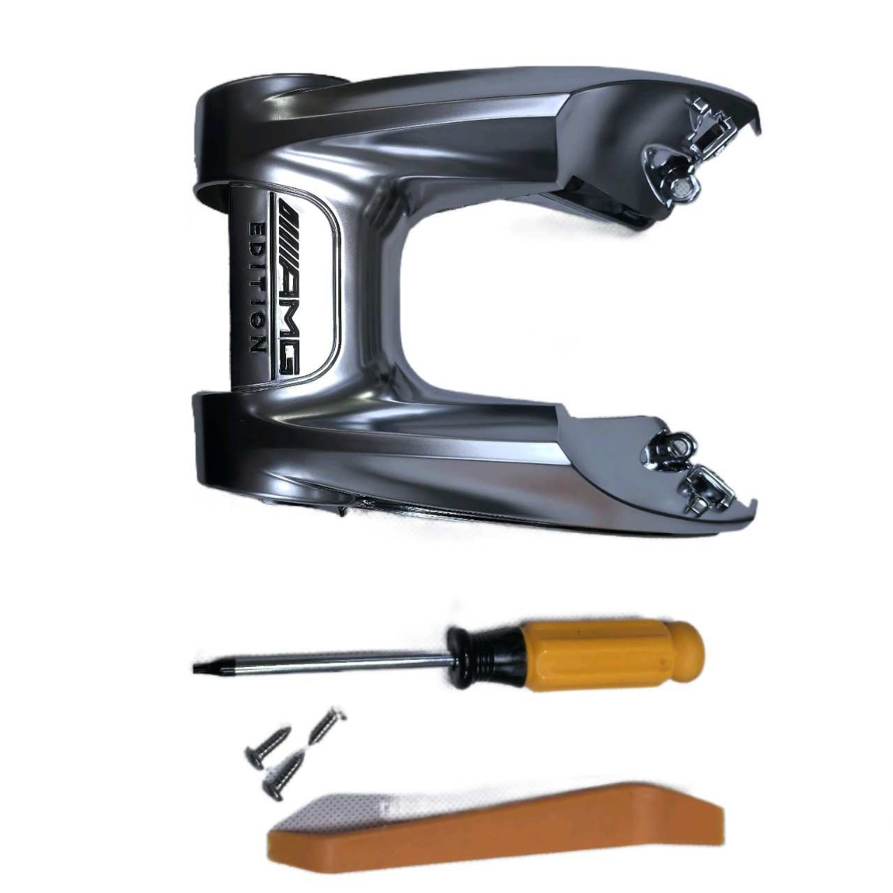 适用奔驰C级E级A级CLA GLCGLB方向盘AMG标EDITION盖板档把换挡