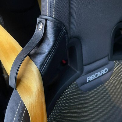 RECARO/BRIDE汽车改装赛车座椅安全带限位扣真皮保护套定位调节器
