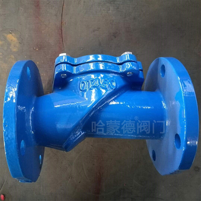 sfcv法兰式橡胶瓣止回阀hc44x-10/16 DN50 65 80 100 150 200 300
