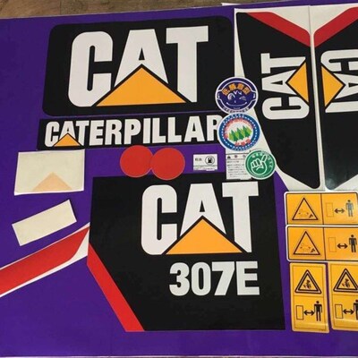 挖掘机卡特CATE305.5E 306E 307E 308E2车标型号贴纸全车贴纸