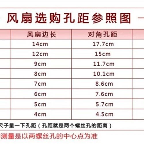 4cm 5cm 6cm 7cm 8cm 9cm 12cm静音/滚珠12V/24V功放机箱散热风扇