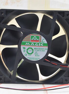 MGA12024HF-025 永立 12038 24V 0.3A 12CM/厘米 变频器 散热风扇
