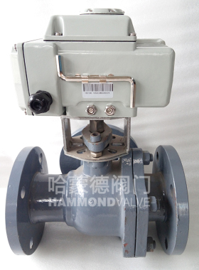 L型T型电动碳钢铸钢高温三通法兰式球阀Q944/45F-16CDN40 50 65 8