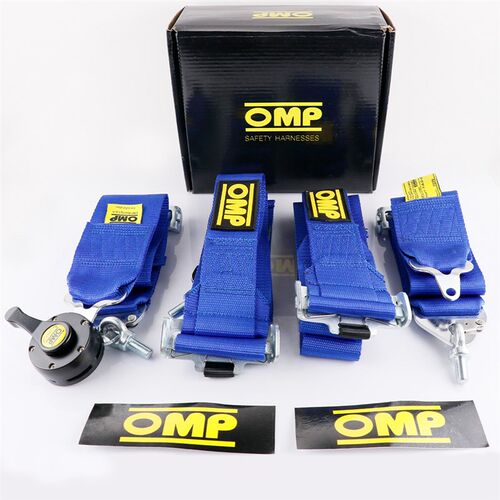 OMP赛车3英寸 4/四点式改装座椅安全带汽车通用快拆安全带FIA标