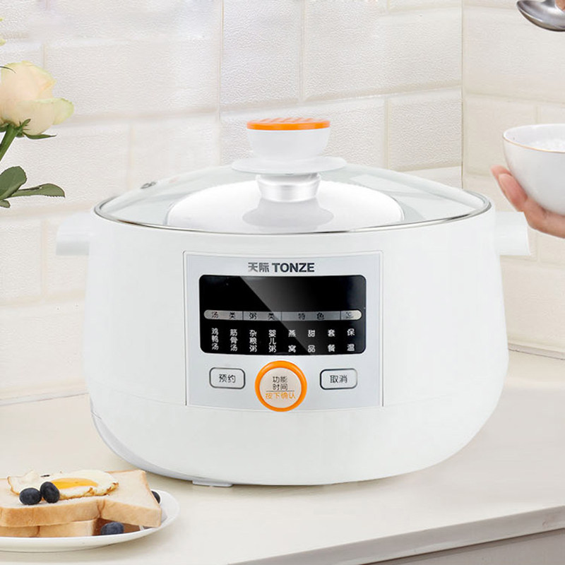 天际隔水炖电炖锅陶瓷2人3煲汤家用4全自动燕窝炖盅一锅Y三胆1.8L