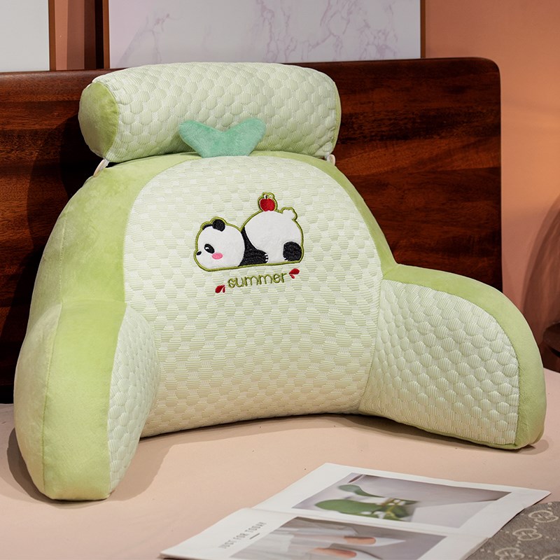 冰豆豆夏季软垫办公n室护腰靠枕久坐不累屁垫靠背腰靠垫椅垫子腰