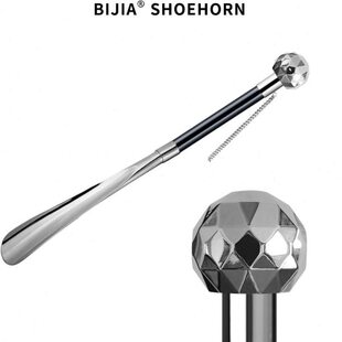 器提鞋 鞋 器菱形金属鞋 趴礼盒装 溜 拔子绅士鞋 BIJIA黑檀木长柄穿鞋
