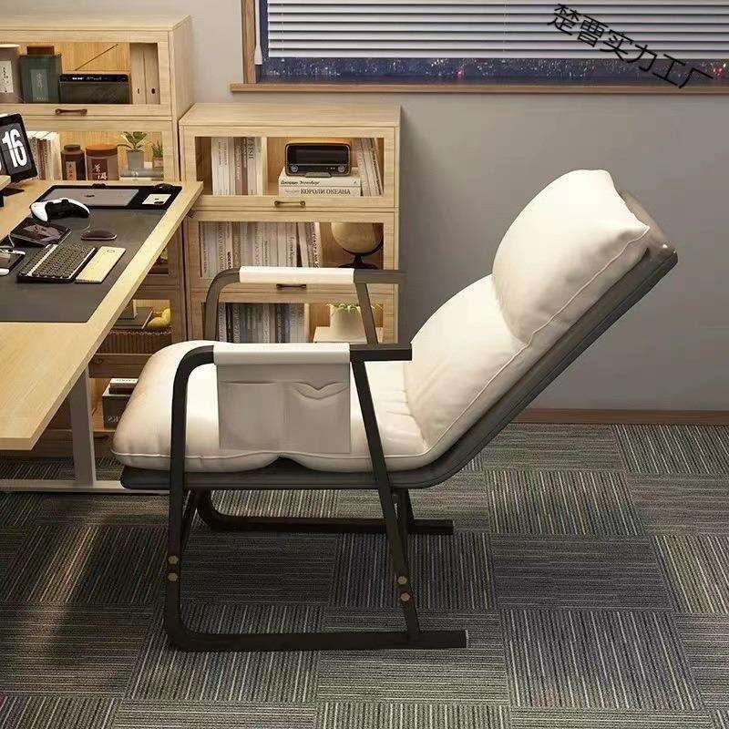 折叠躺椅午休椅子学生宿舍懒人椅办公室坐躺两用电脑椅休闲沙发椅