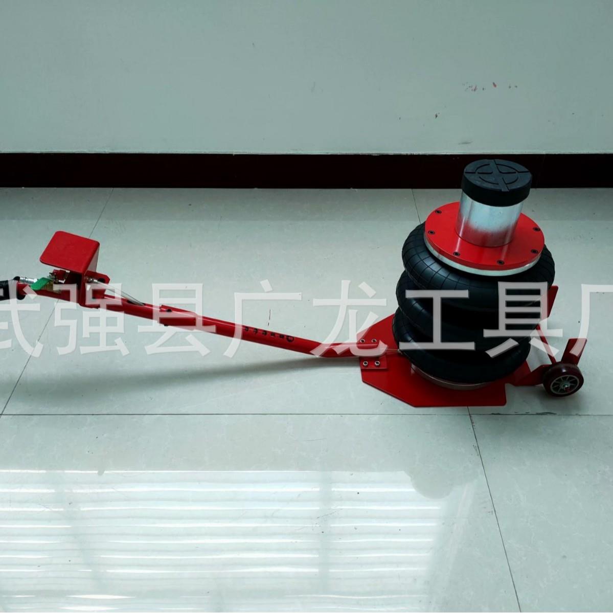 3吨加高气囊千斤气动千斤顶3层加厚气囊卧式千斤