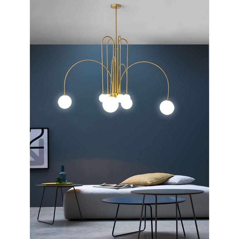 北欧灯具现代简约大气家用客厅灯个性创意卧室灯餐厅吊灯喷泉吊灯