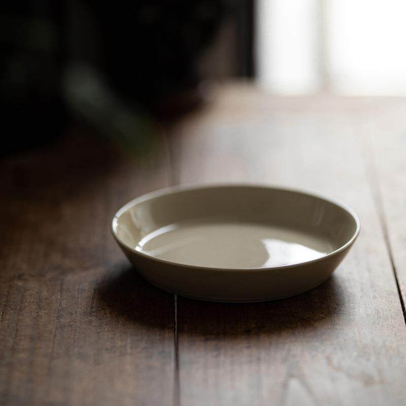 草木灰陶瓷壶承茶壶干泡台盖碗底托小茶托盘茶垫壶托圆形