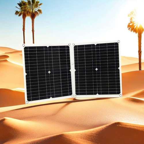 50W太阳能柔性板5V18V24V控制器套装便携式户外太阳能快速充电板