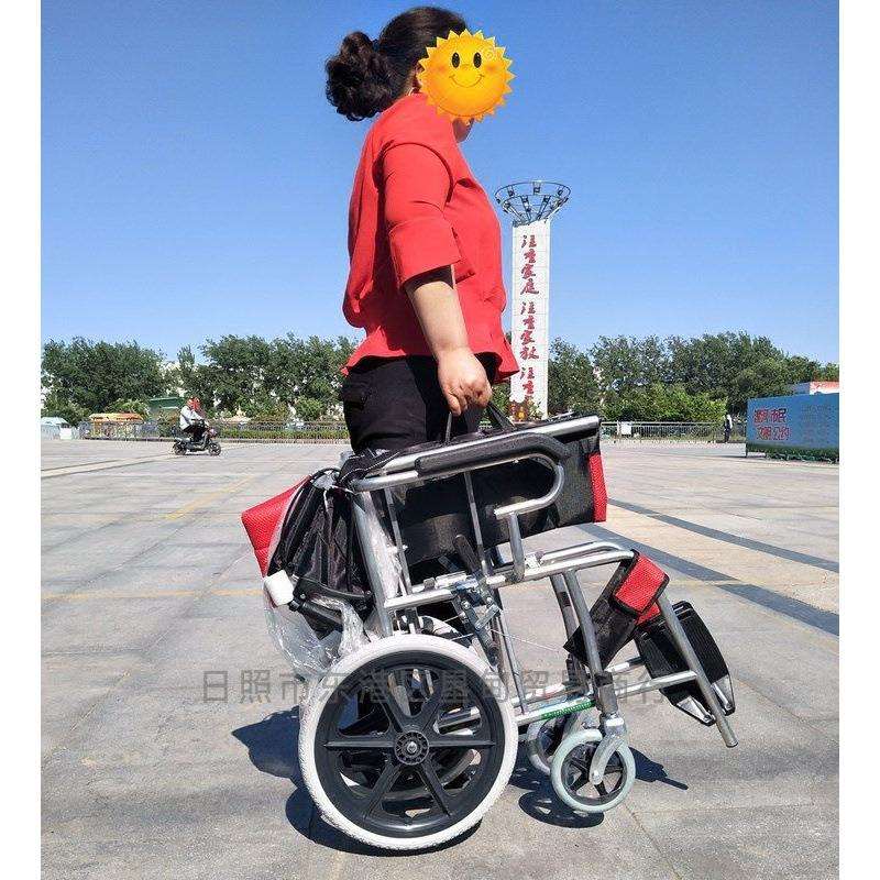 老人推车可推可坐折叠小型轻便携旅助步手推超轻老年助行轮椅