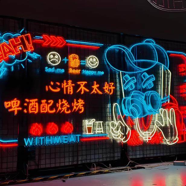 霓虹灯制作酒吧烧烤led户外亚克力装饰发光字招牌广告牌造型刻字,鲜花速递/花卉仿真/绿植园艺,割草机/草坪机,淘宝优惠券,粉丝福利购,淘宝优惠卷