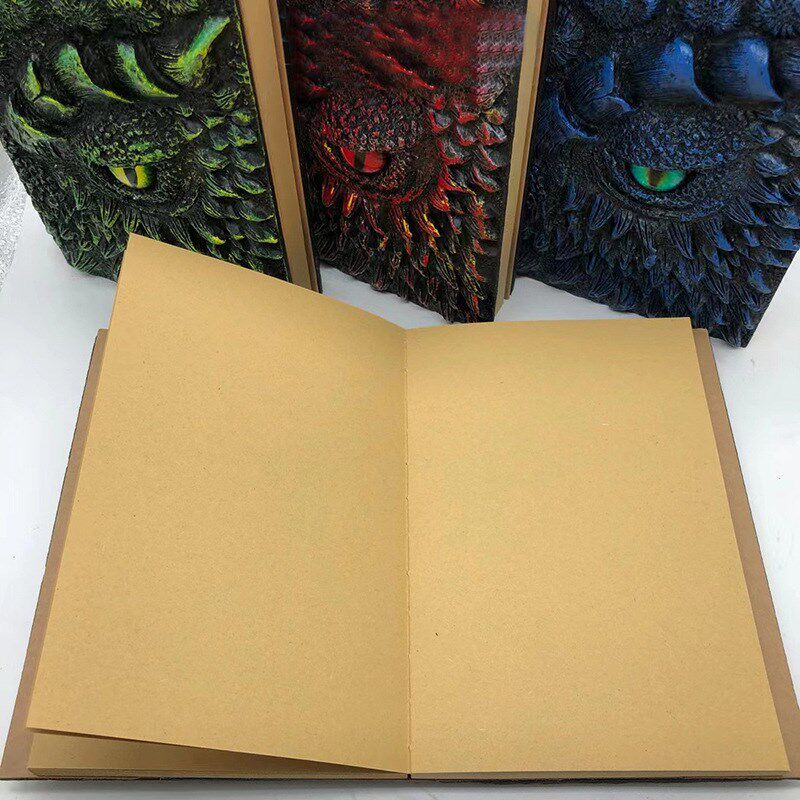 复古3D浮雕本子笔记本独眼龙恶魔之眼装饰品雕像家居装饰树脂摆件