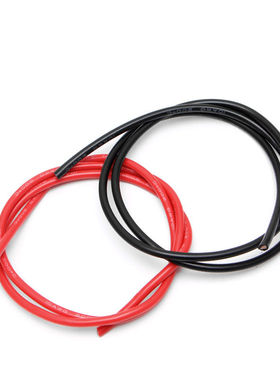 优质10 AWG量规线硅胶柔性铜绞线用于RC 黑色+红色
