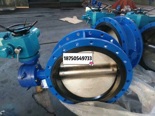 D941X-10Q电动橡胶软密封法兰蝶阀涡轮硬密封对夹式法兰蝶阀DN200