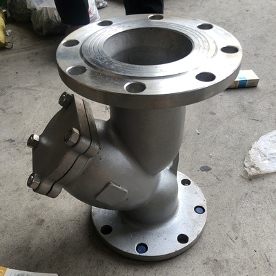 304不锈钢法兰式Y型过滤器GL41w-16p管道蒸汽排污阀门DN50 80 100