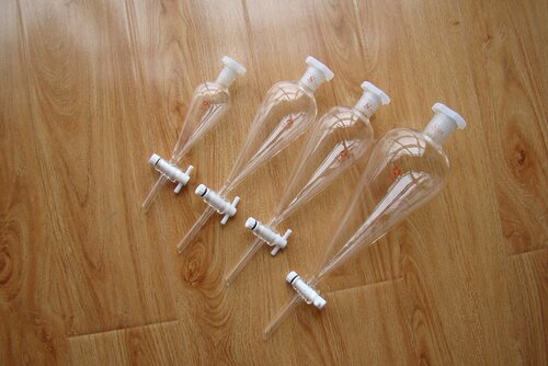 优质聚四氟活塞节门 加厚 犁(梨)形分液漏斗60 125 250 500ml