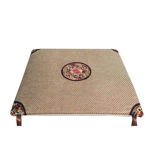 新中式亚麻椅垫红k木沙发坐垫餐椅垫太师椅实木圈椅海绵坐垫四季