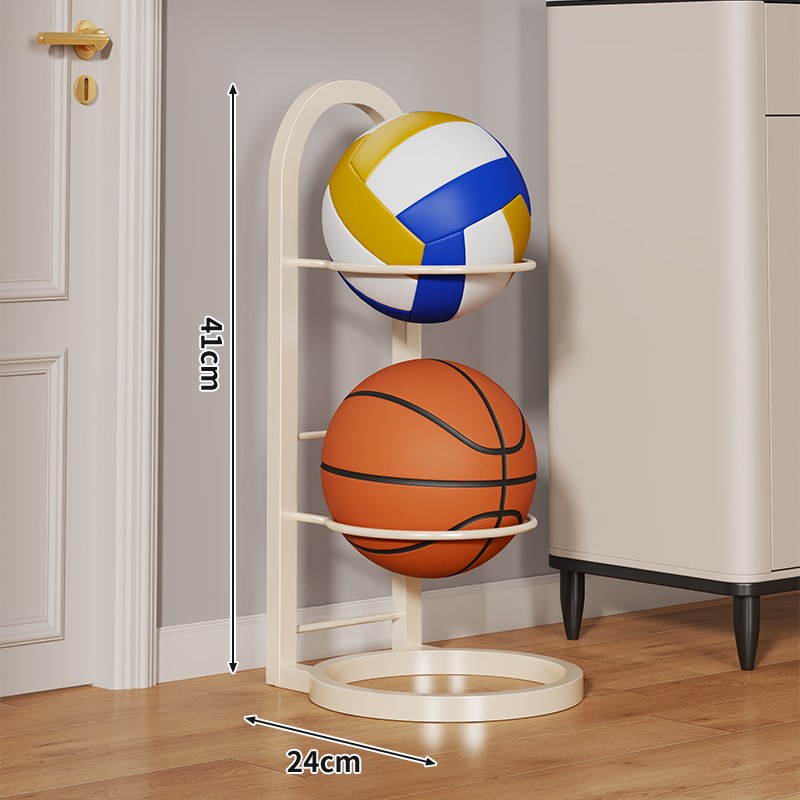 篮球收纳架家用多层折叠球类收纳C神器球类收纳神器足球排球摆放