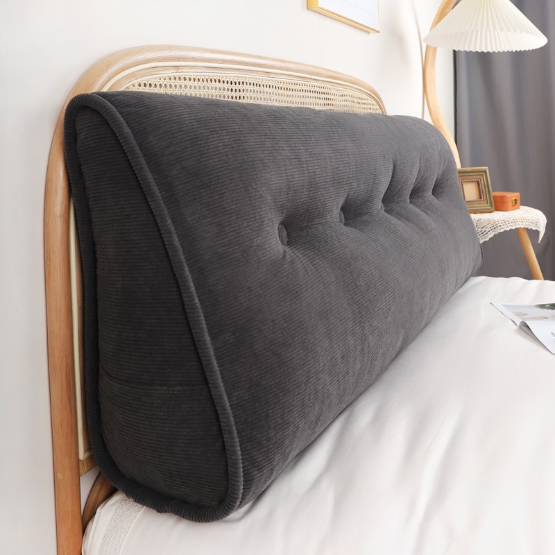 床头靠垫床e上三角靠枕大靠背护腰垫背榻榻米软包宿舍卧室简约可