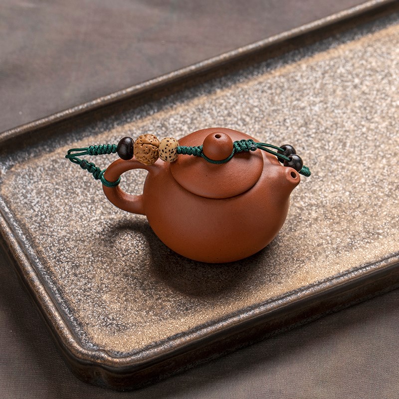 颜韵手作指尖小茶壶紫砂壶把把胡可D手捻精致摆件文玩手把件把把