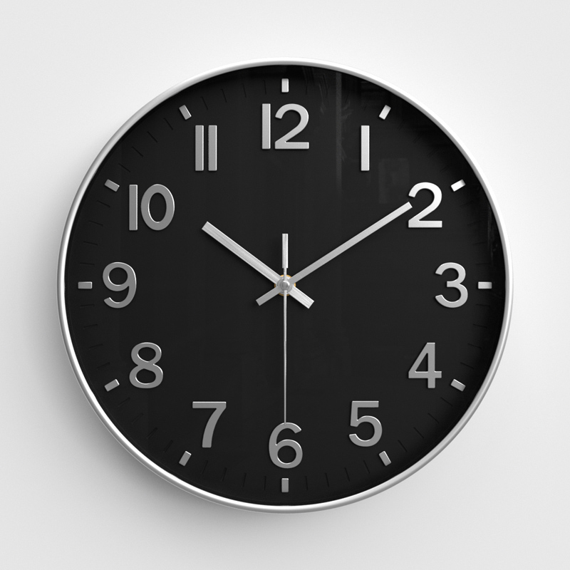 钟表挂钟客厅简约现代大气2w023新款时钟挂墙静音时尚家用石英钟