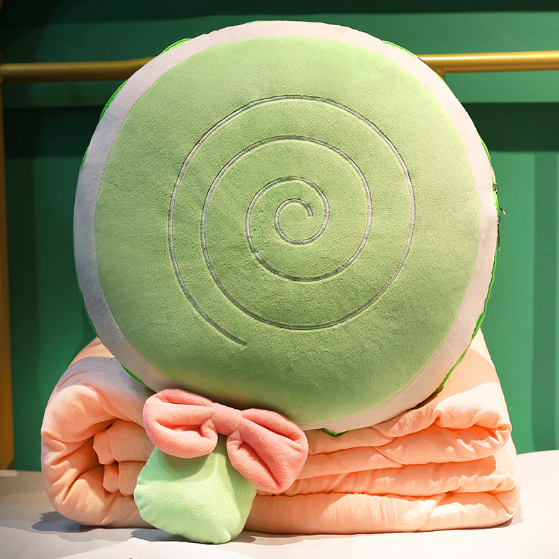 抱枕被子两用办公室折o叠靠枕女生睡觉午睡枕头被车载二合一毯子