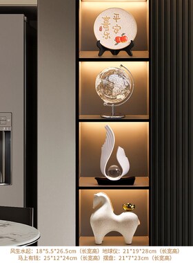 风生水起摆件高级感酒柜装饰品客厅旺宅家居电视T柜轻奢高档艺术