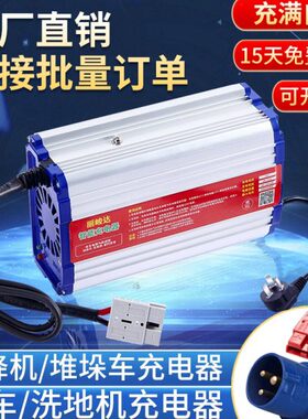 V3充电器VAA60升降机15充电器洗地机12V4堆高车10A224V0电动叉车