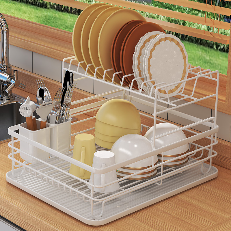 厨房置物架碗盘收纳架沥水架家用滤水碗碟架碗架Y收纳盒碗筷架