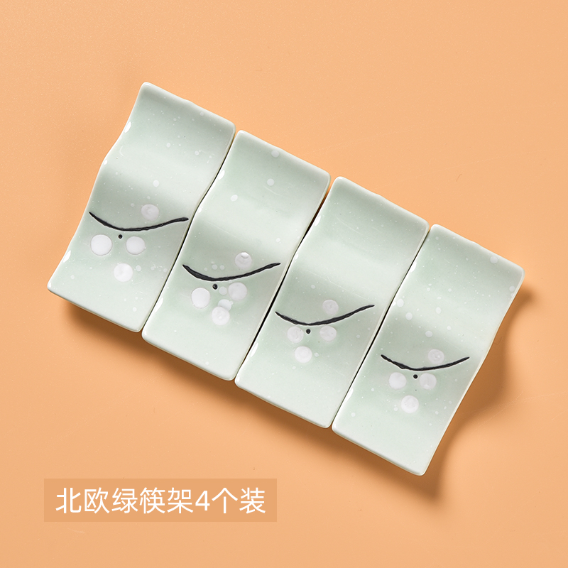 北欧陶瓷筷架筷托家用放快子架托日D式餐桌公快架筷子托酒店用筷