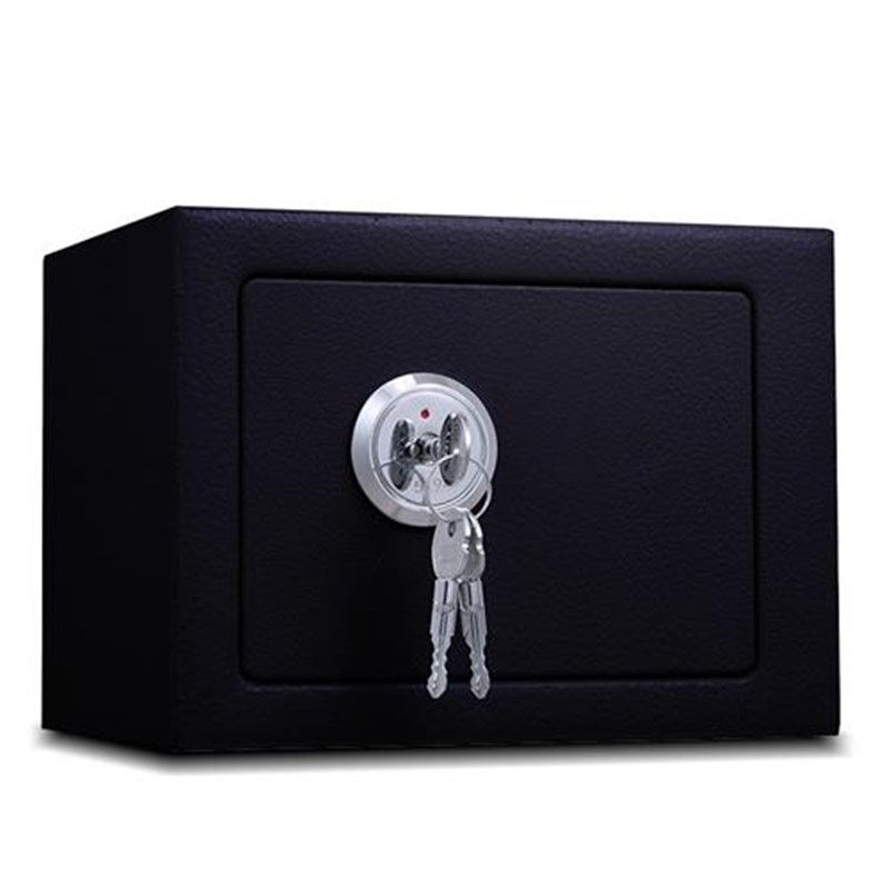 小型防火箱老人h收纳盒带钥匙锁家用储物箱私房钱保险箱迷你保险