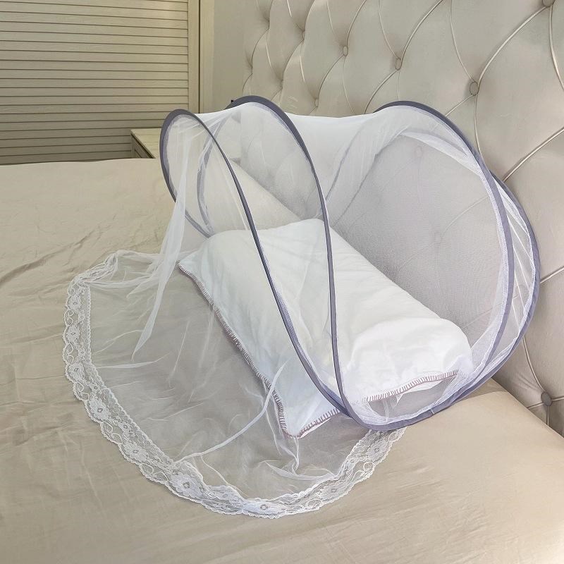 旅行便携式遮光防蚊n小帐篷免安装户外遮阳酒店宿舍午休折叠床蚊