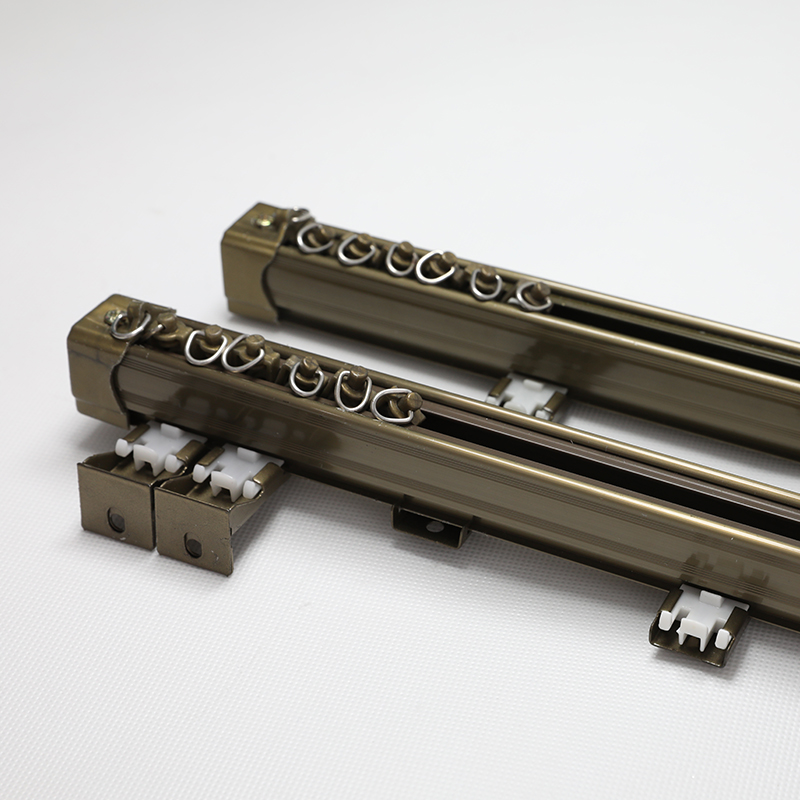 浙家布艺铝合金静音窗帘卧室客厅轨道滑轨导Z轨顶装侧装