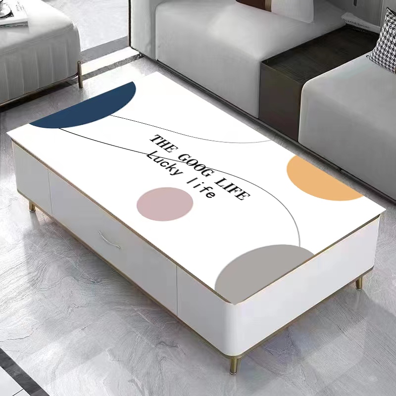 茶几桌垫b防水防油电视柜防尘垫加厚皮革不透明台布防烫免洗桌布