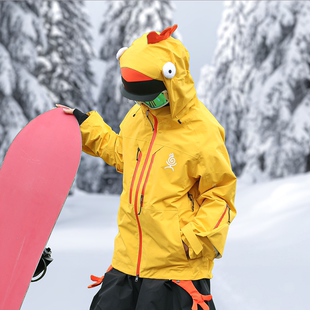 YEYEPOP小鸡滑雪服2025新款男女款单板防水防风专业加厚保暖外套