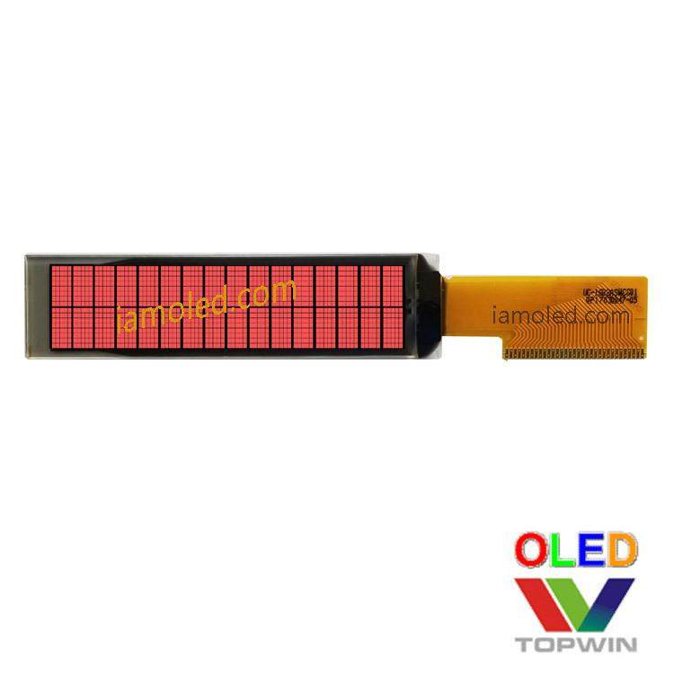 2.26英寸断码字符型oled液晶显示屏红色红光topwin拓微经典大尺寸