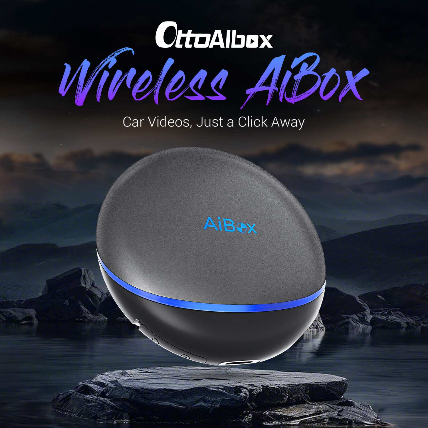 ottocast原车aibox安卓车机互联盒子自带SIM卡有线转无线carplay