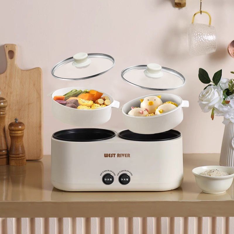 全自动低糖电饭煲家用3.5L多功能电炒锅J保温双胆电煮锅双控电炖