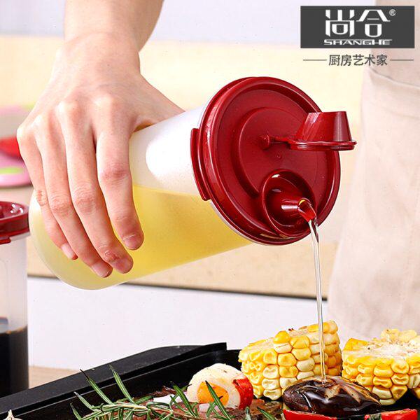 厨房不塑料醋瓶油壶装油瓶用品调味瓶家用小酱油料酒油瓶油带盖漏