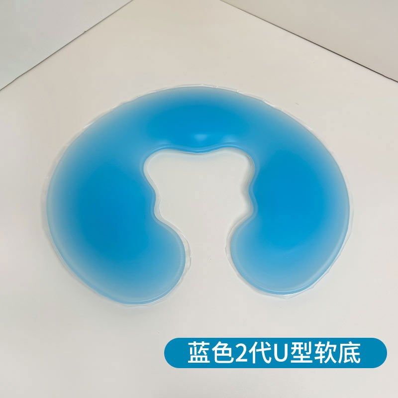 美容院硅胶趴枕u型推拿按摩w床枕头美容床趴脸枕趴趴枕垫头垫面枕