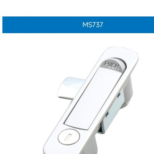 SJ生久 MS737 电柜箱平面锁 开关柜弹跳锁 网络机柜门锁/电器箱锁