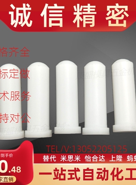模具尼龙配件塑胶料T型LB塑钢顶料销 铁氟龙 销钉字销白色浮升
