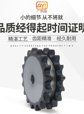 链条齿轮12a双排链轮6分链盘双齿链条轮加工定做非标配件大全链片
