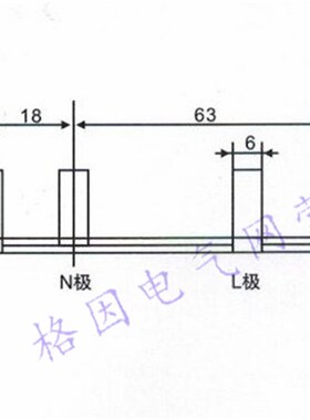 2P漏电 40A 1.2厚 DZ47/2P+L 汇流排 紫铜 剩余电流动作断路器