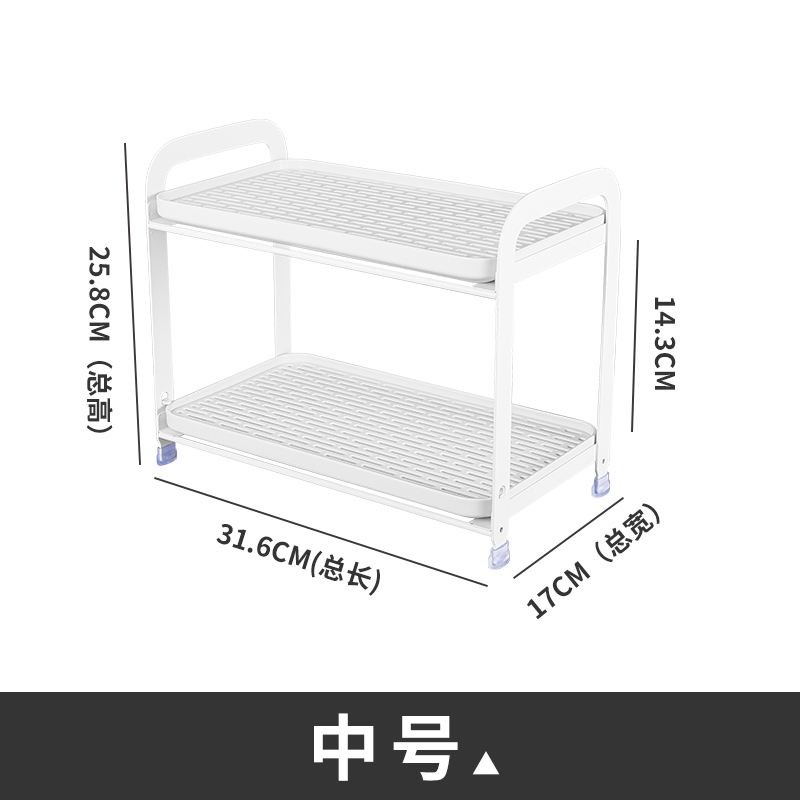 杯架子置物架放玻璃杯双层托盘茶杯茶具收K纳架可拆卸易清洗沥水