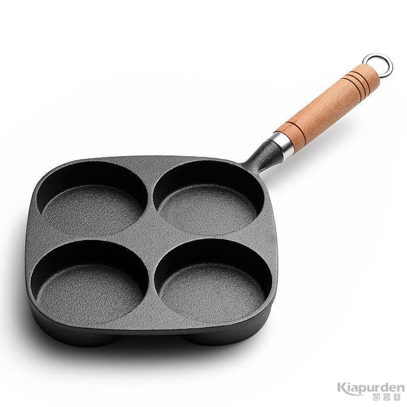 四孔煎蛋神器做蛋饺m专用鸡蛋汉堡家用蛋堡模具加深煎饼平底不沾