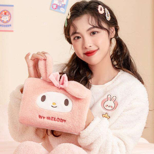 天虹三丽鸥电热水袋电暖宝卡通毛绒充电防爆暖水袋暖宫敷肚暖手宝